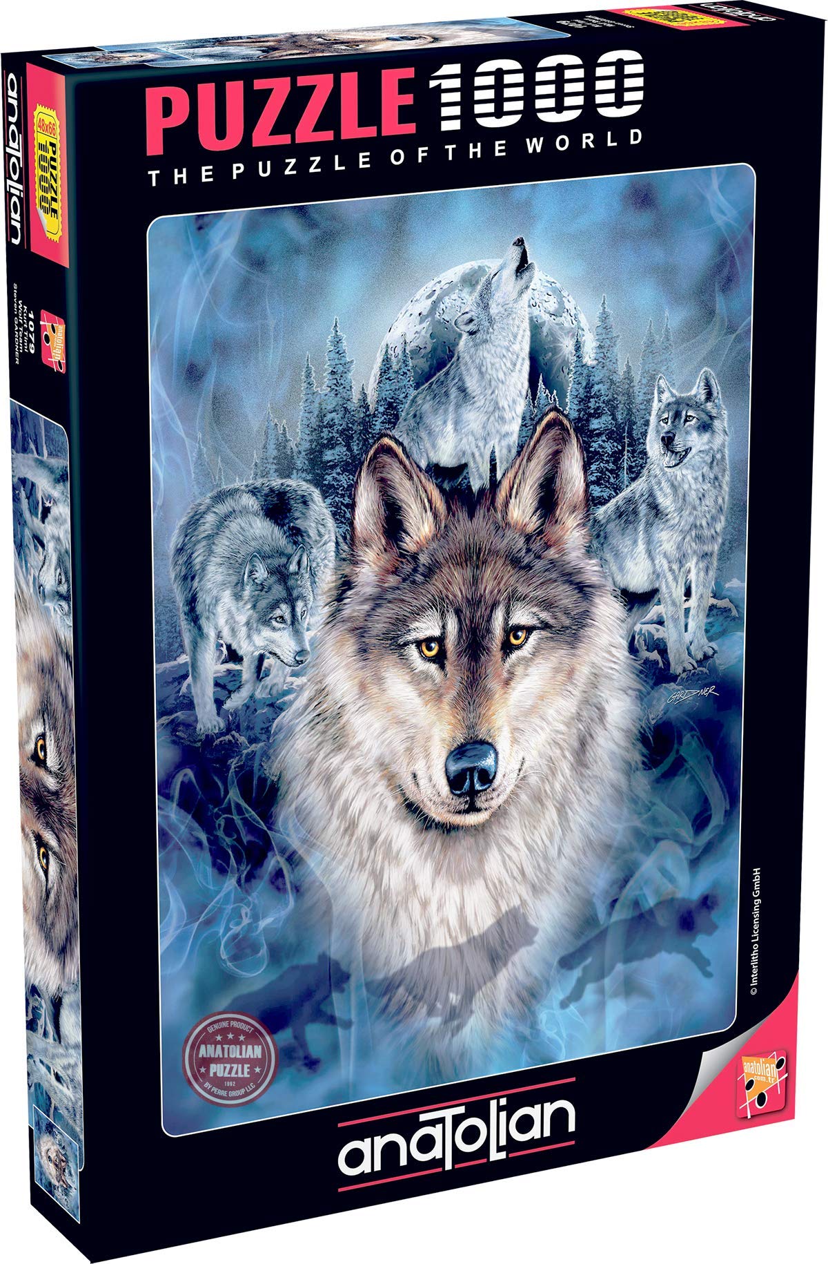 Amazon.com: Anatolian Puzzle - Wolf Team, 1000 Piece Jigsaw